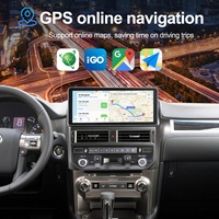 Navihua Nouveau 12,3 pouces pour Lexus GX GX460 2010-2019 Autoradio Android GPS Navigation Multimédia Carplay Auto Stéréo Lecteur DSP