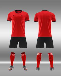 Nieuwe Professionele Aangepaste Logo Voetbal Scheidsrechter Jersey Ademende Duurzame Voetbal Scheidsrechter Uniform Set Te Koop - Product Image 3