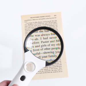 <span class=keywords><strong>Loupe</strong></span> de poche HD à double lentille 3x/45x avec 4 LED et verre optique pour vérification de billets de banque et <span class=keywords><strong>lecture</strong></span> de journaux pour personnes âgées TH-7505 - Product Image 1