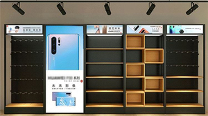 Khung Kim Loại Điện Thoại Di Động Cửa Hàng Đồ Đạc Hiển Thị Pegboard Treo Điện Thoại Di Động Tường Hiển Thị Trang Trí Điện Thoại Phụ Kiện Hiển Thị Giá - Product Image 5