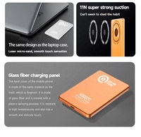 Cargador Portátil Inalámbrico Magnético Ultra Delgado de 10.7mm, 10000mAh, 20W PD, 15W Mag Charging, Aleación de Aluminio