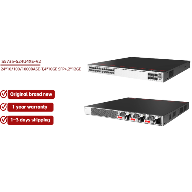 HW  CloudEngine S5755-S Series CloudEngine S5735-S24U4XE-V2 4*10GE SFP+ Ports 2*12GE Switch