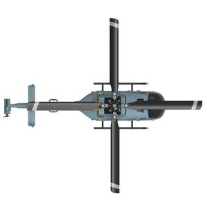 Helicóptero Mini C186 de 4 Canales sin Alerones, Helicóptero a Control Remoto con Giroscopio de 6 Ejes, Aeronave RC para Adultos y Niños - Product Image 4