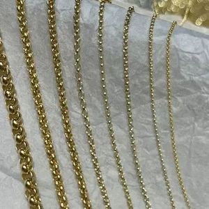 Cadena de Oro Puro de 18k de 45cm Personalizada Xinfly, Cadena Delgada Tipo O para Fabricación de Joyería DIY para Aniversarios - Product Image 3