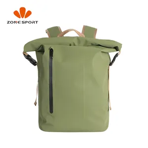 新款密封干式卷顶背包20L野营徒步旅行干式包防水背包带电脑口袋