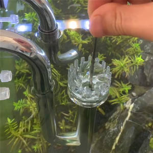 USMILEPET ベストセラー ステンレス製 リリーパイプ 入水口と出水口 水槽アクセサリー 水槽植物水槽用油膜除去剤 - Product Image 3