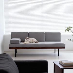 Modern Minimalist Solid Wood Sofa Upholstered <b>Foam</b> Filling Living Room Dining Room Booth <b>Seating</b> - Product Image 4