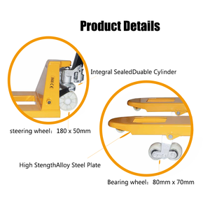 קל להעביר חומר טיפול 550*1150 מ "מ צהוב שקע שקע יד הידראולי קרוב אלי 3 טון שירותים - Product Image 4