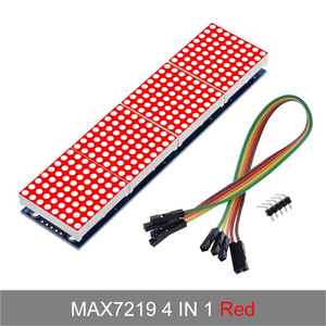 MAX7219 32x8 4-in-1 <span class=keywords><strong>LED</strong></span> ekran modülleri <span class=keywords><strong>Arduino</strong></span> ve ahududu Pi için 5Pin teller ile Dot Matrix ICs - Product Image 2
