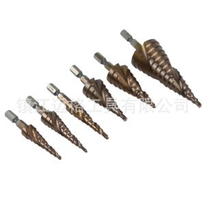 Hss Co Step Drill Bit 6mm Straight Shank Gold Finish Metal Drilling Twist Drill Bit - Product Image 2