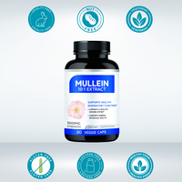Complément alimentaire pour le soutien pulmonaire, extrait de feuilles de molène, capsules molles |   Détox pulmonaire 15-en-1 pour fumeurs adultes à base de racine de guimauve