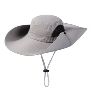 Người Đàn Ông Phụ Nữ Packable Lớn Rộng Dài Brim Rangers Xô Mùa Hè Ngoài Trời Upf50 + Mặt Trời Mũ Ngư Dân Phiêu Lưu Hat Bãi Biển Sa Mạc Mũ - Product Image 4