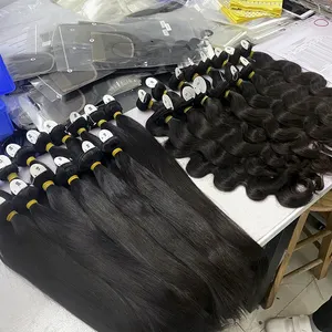 Mèches brésiliennes vierges à double trame — noble, cheveux bruts indiens, cheveux bruts sans traitement, lisses, 12a - Product Image 1