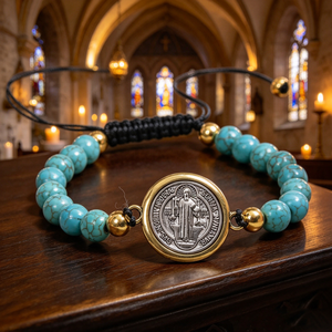 Collier de prière en bois avec perles, croix en argent, bijoux religieux catholiques chrétiens, unisexe, fait à la main - Product Image 4