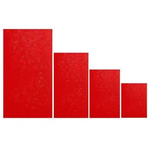 Enveloppes rouges de mariage Xi Peptide, 90 grandes enveloppes en papier satiné rigide avec logo imprimé pour mariage - Product Image 5