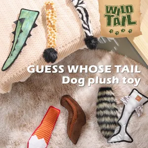 Jouet à mâcher durable pour animaux de compagnie <span class=keywords><strong>Guess</strong></span> Whose Tail, jouet interactif pour chien, queue réaliste - Product Image 2