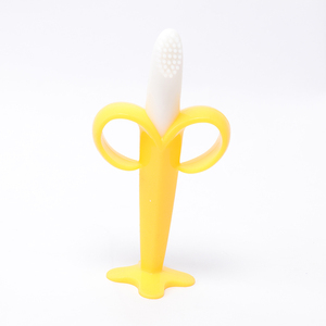 Cabeza redondeada diseño precioso plátano <span class=keywords><strong>forma</strong></span> <span class=keywords><strong>mordedor</strong></span> bebé <span class=keywords><strong>de</strong></span> silicona para la venta - Product Image 2