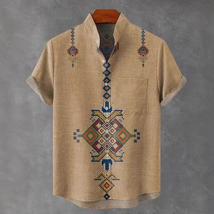 Nuova <span class=keywords><strong>Camicia</strong></span> Cubana Retrò a Maniche Corte, <span class=keywords><strong>Camicia</strong></span> Estiva da Vacanza, <span class=keywords><strong>Camicia</strong></span> Hawaiana con Fiori, Top da Spiaggia - Product Image 2