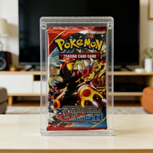 Factory Wholesale Modern High Transparency Acrylic Customized Booster Pack Storage Case for Trading Cards Boosters <b>Protectors</b> - Product Image 3