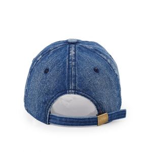 Casquette de baseball en jean perforé personnalisée de haute qualité pour la protection solaire estivale et casquette polyvalente à visière bec de canard - Product Image 4