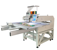 Machine à coudre à une tête Machine à broder Broderie informatisée Chapeau plat T-Shirt Vêtement Monogramme Taijima Single Head Auto