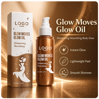Huile Scintillante Corps 100ml, Huile Hydratante Effet Bonne Mine, Huile Pailletée Éclatante, Illuminateur Liquide Lumineux Waterproof, Enlumineur Corporel