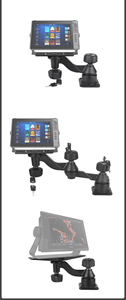 Support de bras oscillant horizontal de 6 pouces avec verrouillage par clé, compatible avec les détecteurs de profondeur Lowrance, Humminbird, Raymarine VIN-TYQ-HB-05-Lock - Product Image 5
