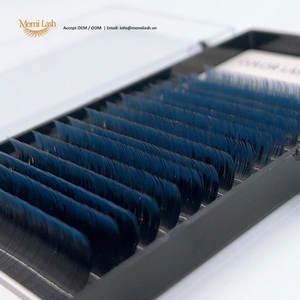 Extensions de cils individuels naturels faits à la main, magnifiques, légers, 0,15 mm d'épaisseur, bicolores, courbure CC, doux, 12/16/20 EYELASH - Product Image 5