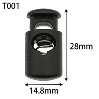 Accessoires : Stoppeur carré en résine à 1 trou réglable sans nickel pour cordons, cordes et ressorts, pour vêtements, sacs, bagages et chaussures