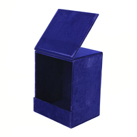 Boîte à base rigide recouverte de velours avec fermeture magnétique, pelliculage mat et gaufrage pour emballage cadeau de luxe pour bijoux et montres