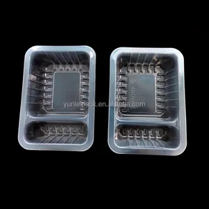 PP Disposable Blister Fresh Meat Tray Sealable Frozen Meat Thermoformed Modified Atmosphere Packaging Fruit Top Seal Tray