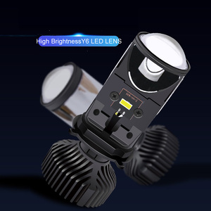 Super luminoso Y6D Mini H4 H7 proiettore LED lente per moto Bi auto Laser H4 LED lampadine 6000k colore nuovo - Product Image 3