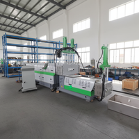 Extrudeuse à vis simple robuste Lvdao pour recyclage de déchets, granulés LDPE/EPS/HDPE/PC/PP/PA, 380V/50Hz/3 phases, contrôlée par PLC