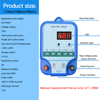 Elektrische afrastering energizer voor fabrieksdirecte verkoop, geschikt voor vee, paarden, schapen, schuttingen, beren, wilde zwijnen, etc.