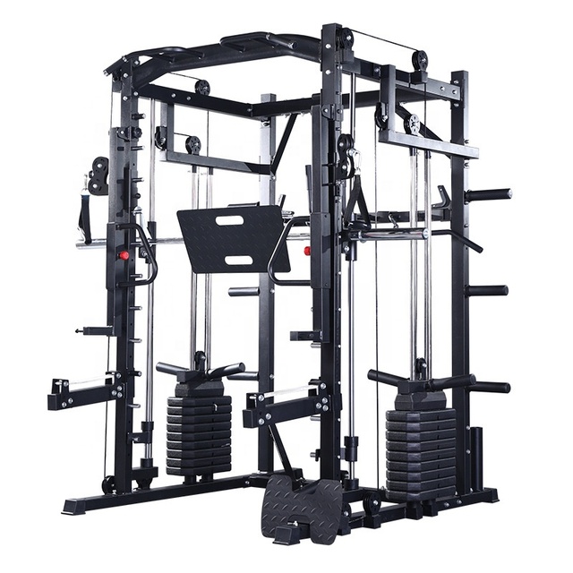 Multifunction Home Gym Exercise Multi Function Station Equipment Smith Machine Power Rack Multi Function Station for Exercise