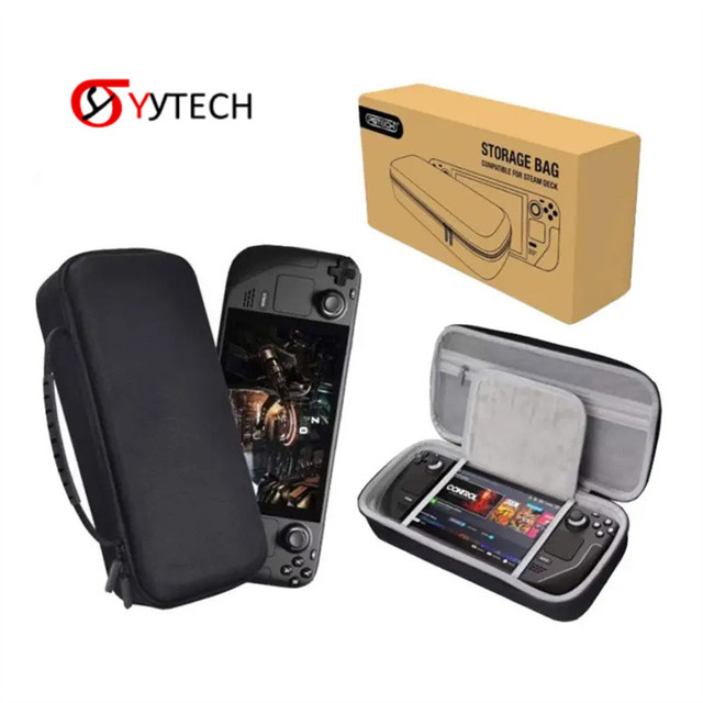 SYYTECH Portable Game Console EVA Waterproof Storage Card Case for Steam Deck Carrying Protective Bag Game Accessories