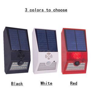 Lampe d'alarme solaire multifonctionnelle avec télécommande, sirène d'alarme <span class=keywords><strong>de</strong></span> sécurité, <span class=keywords><strong>détecteur</strong></span> <span class=keywords><strong>de</strong></span> <span class=keywords><strong>mouvement</strong></span> PIR, <span class=keywords><strong>détecteur</strong></span> <span class=keywords><strong>de</strong></span> <span class=keywords><strong>mouvement</strong></span>, <span class=keywords><strong>applique</strong></span> <span class=keywords><strong>murale</strong></span> pour la maison, la cour, l'<span class=keywords><strong>extérieur</strong></span> - Product Image 5