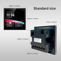 Tuya 4 pouces Smart Home Control Tablet Wifi Life Touch Screen Switch Multi-functional IPS Wall Amplifier for Hotel Use Touch