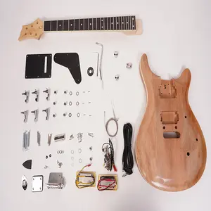 Electric Guitar Kit DIY Your Guitar Okoume Body Maple Neck