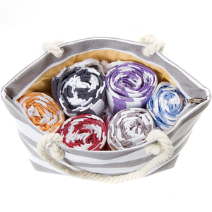 Bolso Tote de lona resistente al agua con correa para el hombro Bolso de playa con diseño de letras - Product Image 4