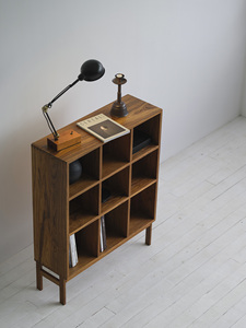 Myanmar Teak <b>Solid</b> <b>Wood</b> Nine-Compartment Simple Modern Design Creative <b>Bookcase</b> & Bedroom Cabinet Home Furniture - Product Image 2