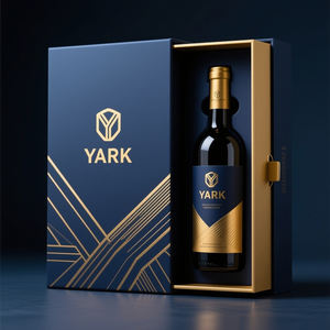 Caja de Regalo de Champán de Alta Gama Personalizada, Empaque de Regalo de Vino de Cartón Rígido de Lujo - Product Image 4