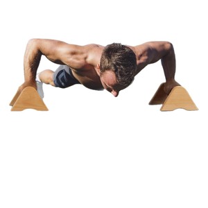 Barres parallèles en bois d'érable antidérapantes pour exercices de musculation à domicile - Product Image 5