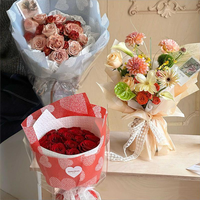 Papier Nosa de style coréen, papier cadeau fait main, matériel pour fleuriste, papier d'emballage pour bouquet de fleurs imperméable