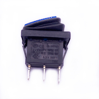 Miniature 15x21mm 6A 250V T85 3 broches on off illuminé 12v lumière LED interrupteur à bascule étanche