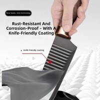 Fabrieksgroothandel Metalen Keukenmessenset 3Cr Serie Staal Lemmetten Modern Minimalistisch Design Zesdelige Chefsmessen voor Groenten en Fruit