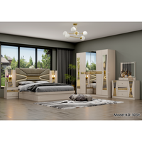 Meubles de chambre à coucher modernes en bois, très demandés, avec lit king size et armoire intégrée, de haute qualité