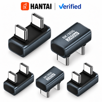 Adaptateur d'extension USB C vers USB C, double mâle vers femelle, en alliage d'aluminium, pour ordinateur portable, double port
