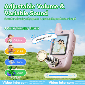 Paquete de 2 Walkie Talkies con Video para Niños, Intercomunicador con Video HD, Recargable, Cambiador de Voz de Dibujos Animados, Llamada con un Clic, Regalo para Niños - Product Image 5