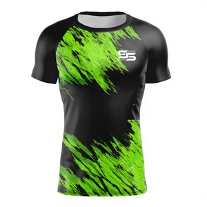 T-shirt de surf à manches courtes à motif floral, sublimation, rash guard pour femme, haut et vêtements de bain, faible MOQ, prix bas - Product Image 1